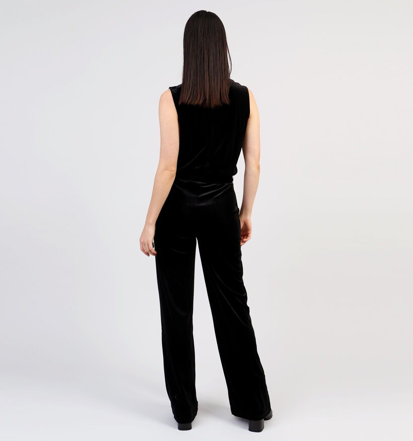 Expresso Choker neck jersey Zwarte Jumpsuit voor dames (351072)