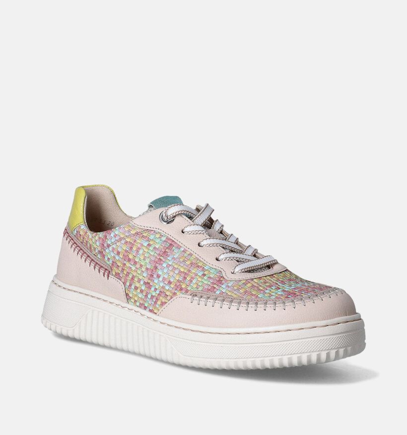 Gabor OptiFit Beige Veterschoenen voor dames (352086) - geschikt voor steunzolen