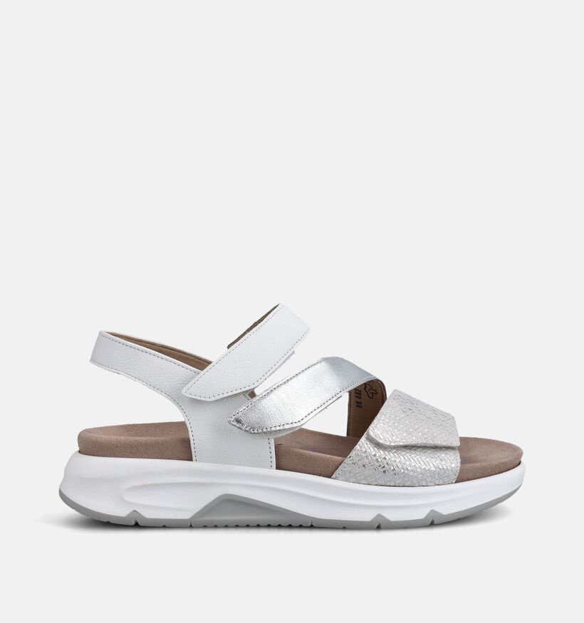 Gabor Rollingsoft Sandales en Argent pour femmes (368394) - pour semelles orthop&eacute;diques