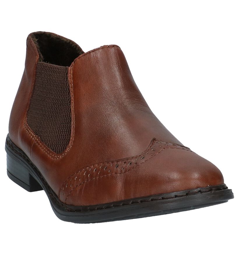 Rieker Chaussures slip-on en Cognac en cuir (241054)