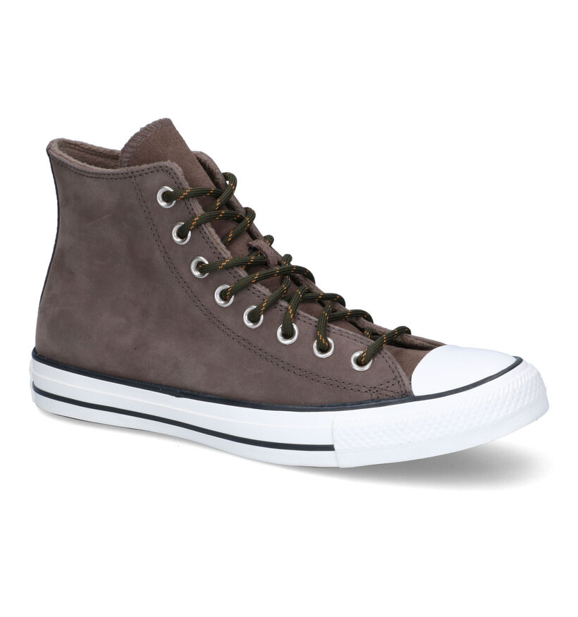 Converse CT All Star Hi Baskets en Khaki en nubuck (317291)
