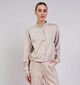 Pieces Talia Sweat Bomber Manteau en Beige pour femmes (369206)