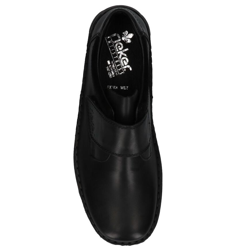 Zwarte Casual Schoenen met Velcro Rieker in leer (232144)