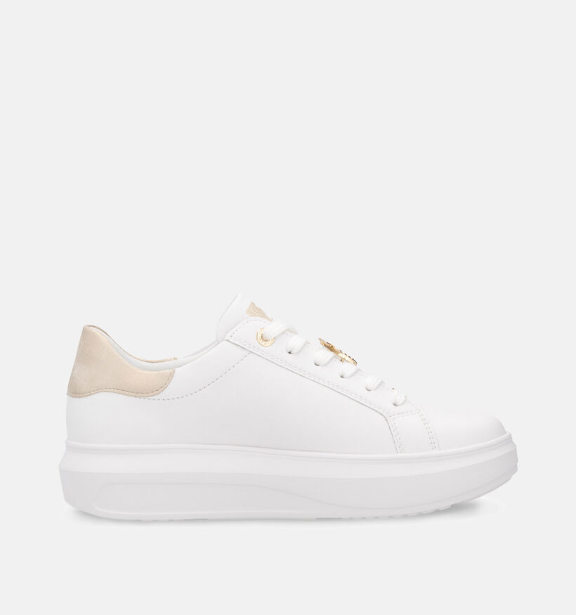 Rieker Witte Veterschoenen voor dames (351242) - geschikt voor steunzolen