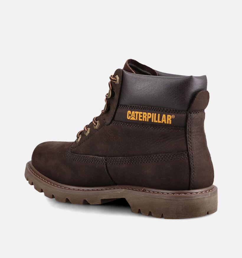 Caterpillar Colorado 2.0 Boots &agrave; lacets en Brun fonc&eacute; pour hommes (377640) - pour semelles orthop&eacute;diques