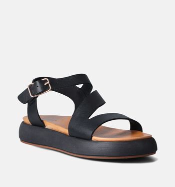 Inuovo Sandales Noir/Or