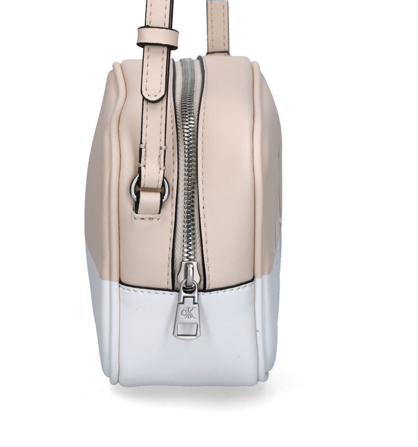 Calvin Klein Accessories Sac porté croisé en Beige en simili cuir (311146)