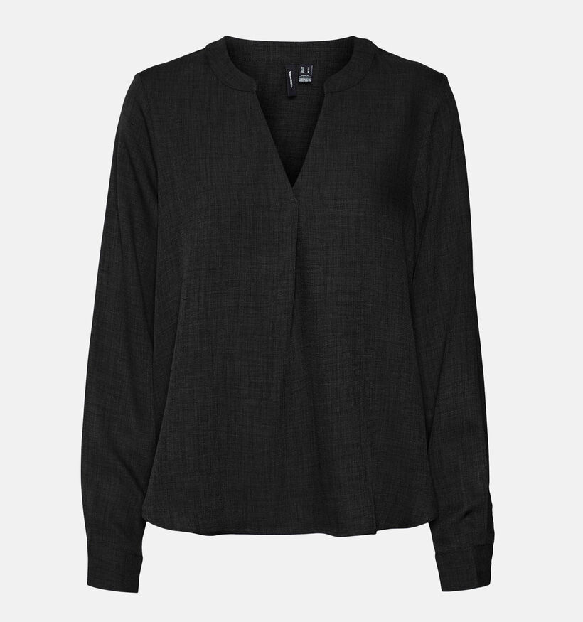 Vero Moda Marla Zwarte Linnen Blouse voor dames (334139)