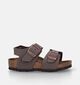 Birkenstock New York Birko Flor Bruine Sandalen voor jongens (338095)