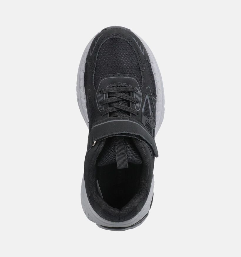 Milo & Mila Baskets basses en Noir pour filles, gar&ccedil;ons (379226) - pour semelles orthop&eacute;diques