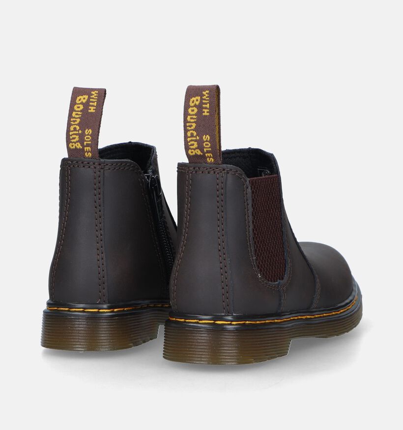 Dr. Martens 2976 Bottines chelsea en Marron pour filles (341063)