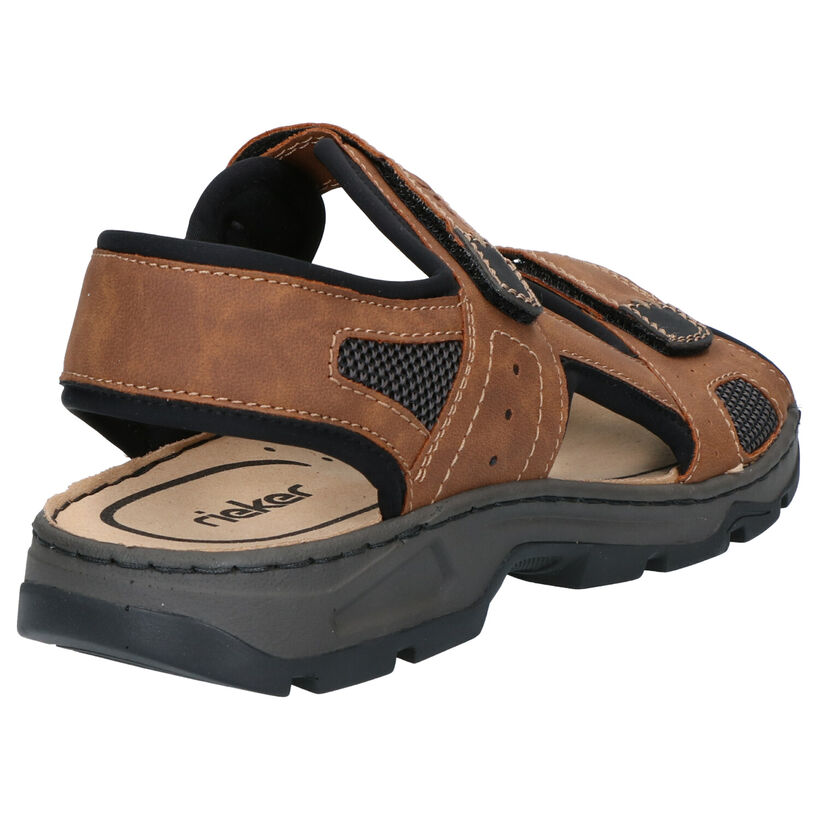 Rieker Sandales en Noir en simili cuir (308621)