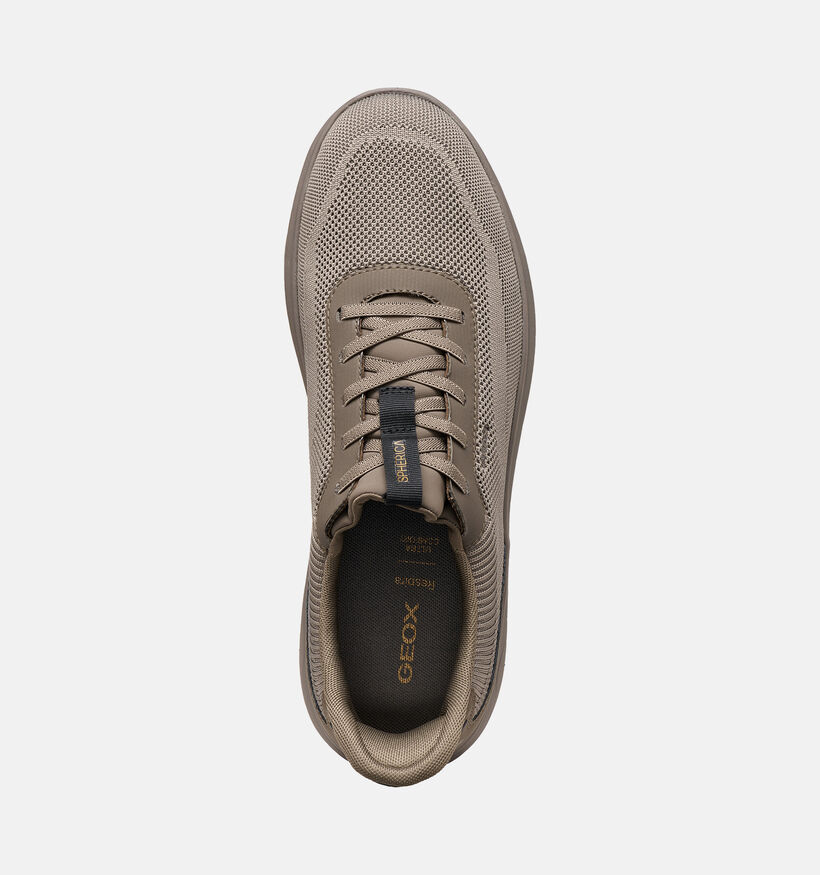 Geox Spherica Plus Grijze Slip-ons voor heren (376347) - geschikt voor steunzolen