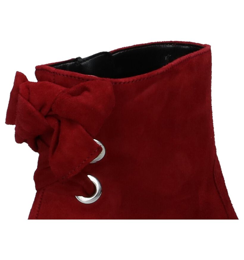 Gabor Bottillons en Rouge foncé en daim (231356)