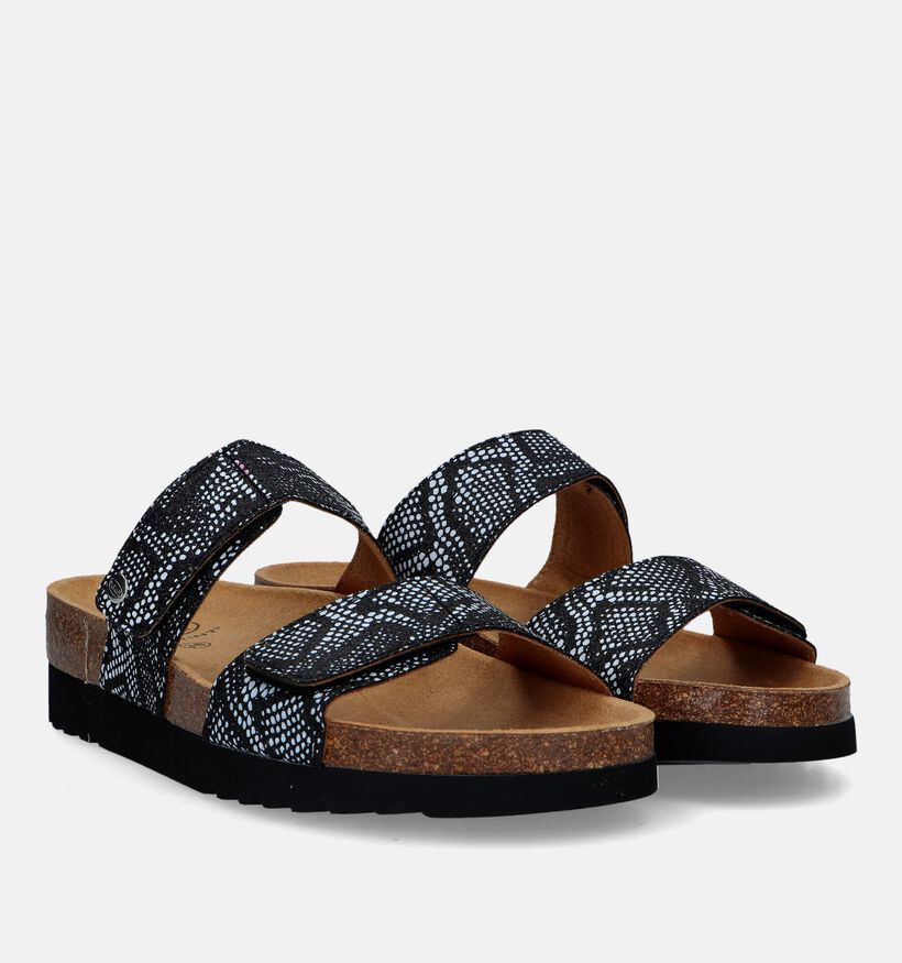 Scholl Lusaka 2.0 Zwarte Slippers in kunstleer (336771)