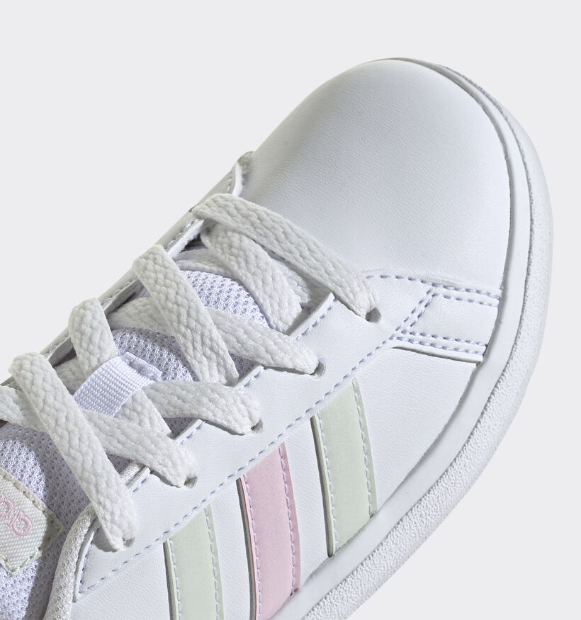 adidas Grand Court 2.0 Baskets en Blanc pour filles (350261) - pour semelles orthopédiques