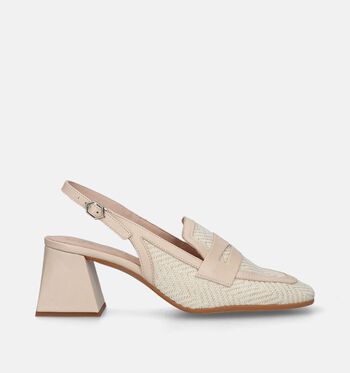 Slingbacks beige