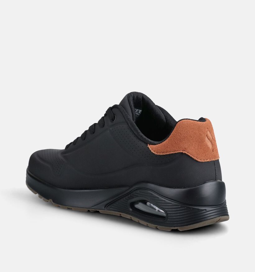 Skechers Uno Suited On Air Baskets basses en Noir pour hommes (375636) - pour semelles orthop&eacute;diques