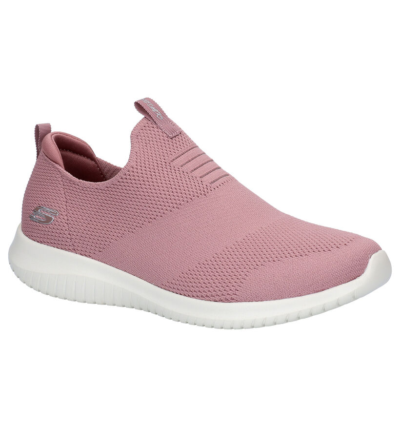 Skechers Ultra Flex First Take Zwarte Slip-on Sneakers voor dames (310629) - geschikt voor steunzolen