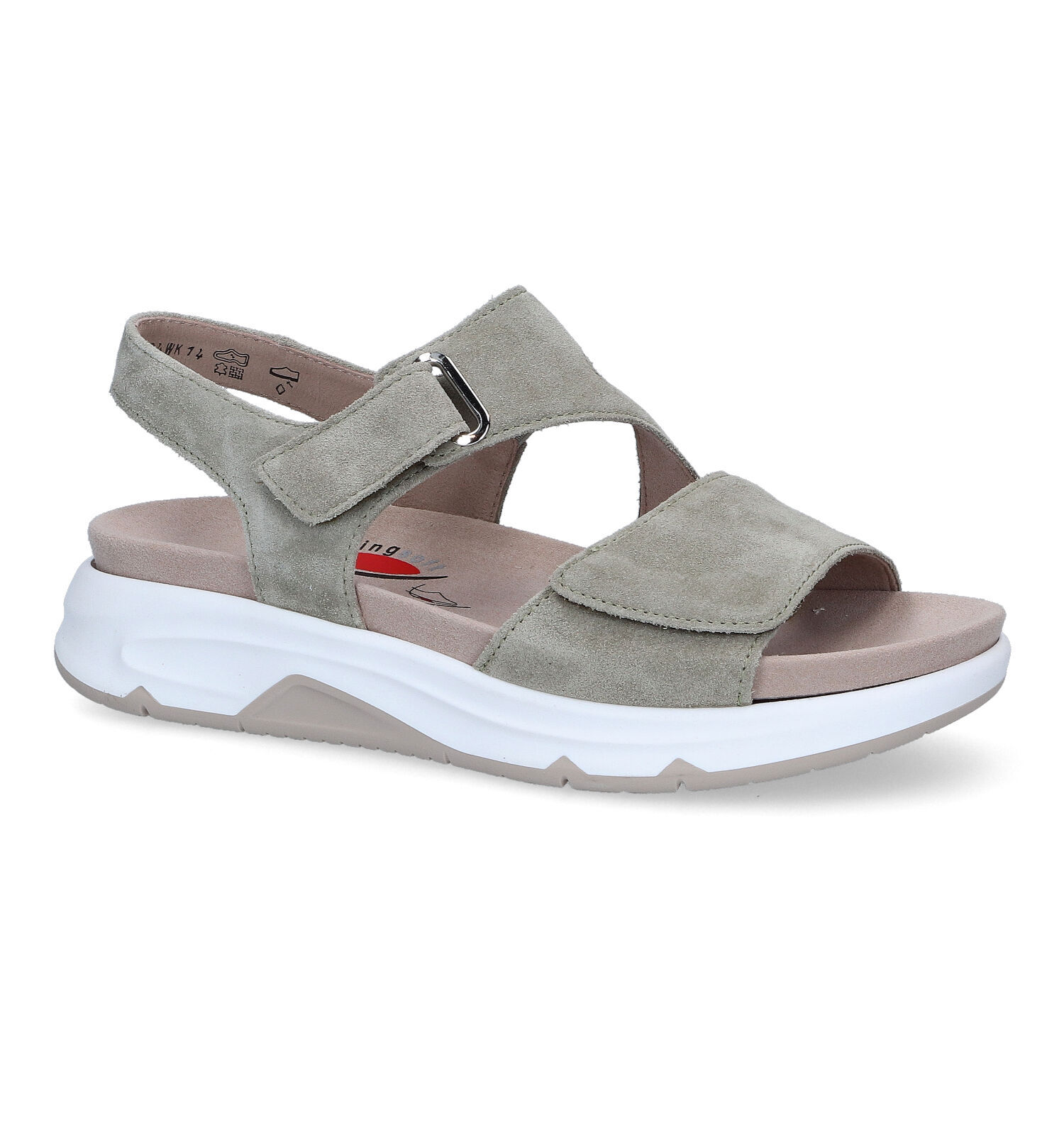 Gabor Rollingsoft Groene Sandalen Dames Sandalen Online op TORFS.BE
