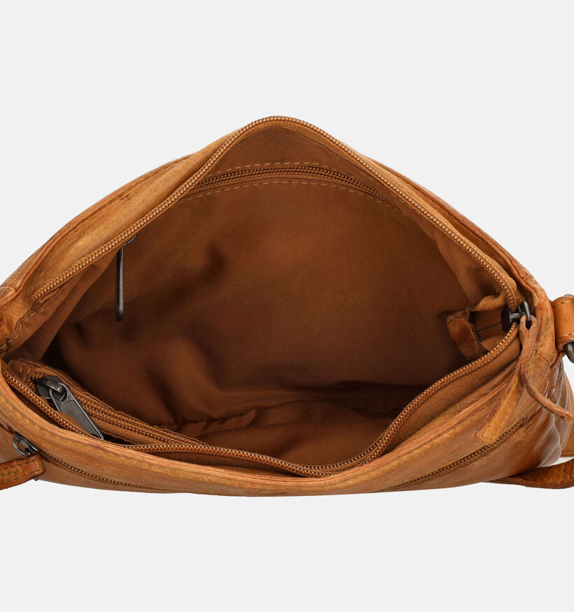 Hide & Stitches Gele Crossbody tas voor dames (358989)