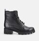 Gabor Comfort Zwart Boots met Veter en Rits voor dames (380062) - geschikt voor steunzolen