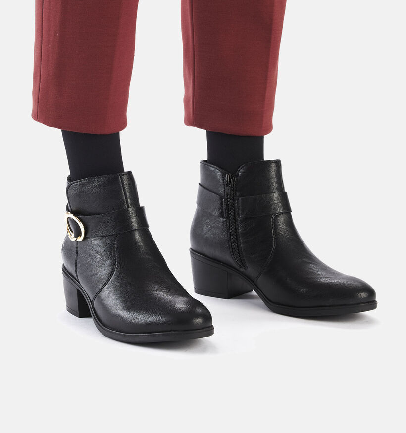 Rieker Bottines à talons en Noir pour femmes (347440)