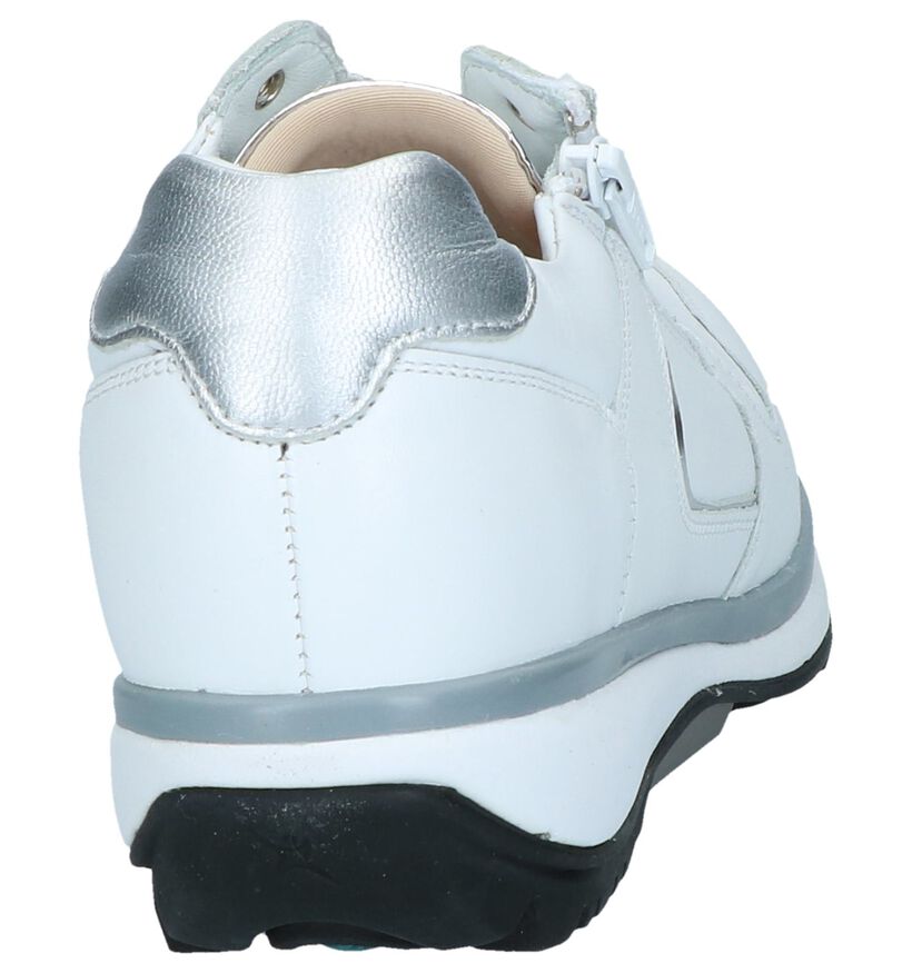 Witte Schoenen met Rits/Veter Xsensible Jersey in leer (246451)