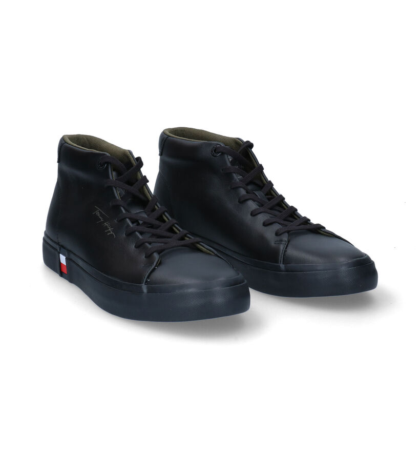 Tommy Hilfiger Corporate Baskets hautes en Noir pour hommes (296049)