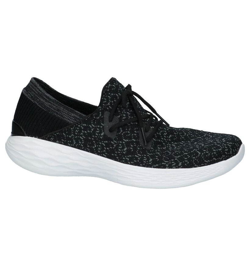 Skechers You Chaussures slip-on en Noir en textile (221073)