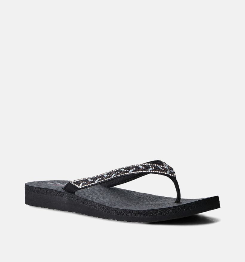 Skechers Meditation Lucky One Tongs en Noir pour femmes (354743)