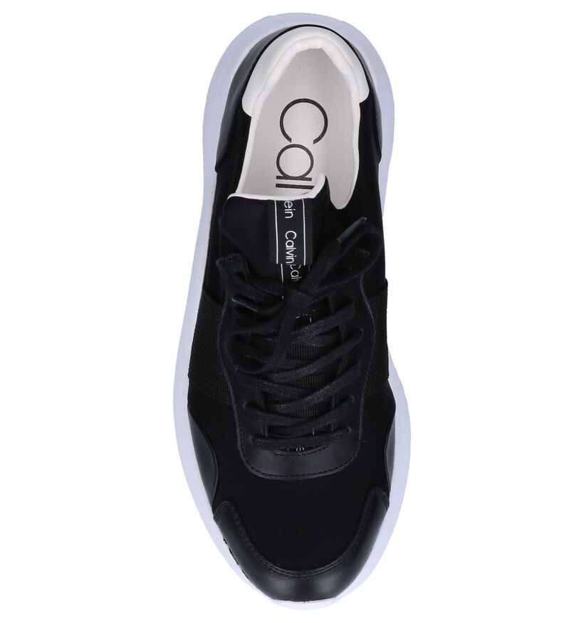 Zwarte Sneakers Calvin Klein Uzzle in leer (248900)