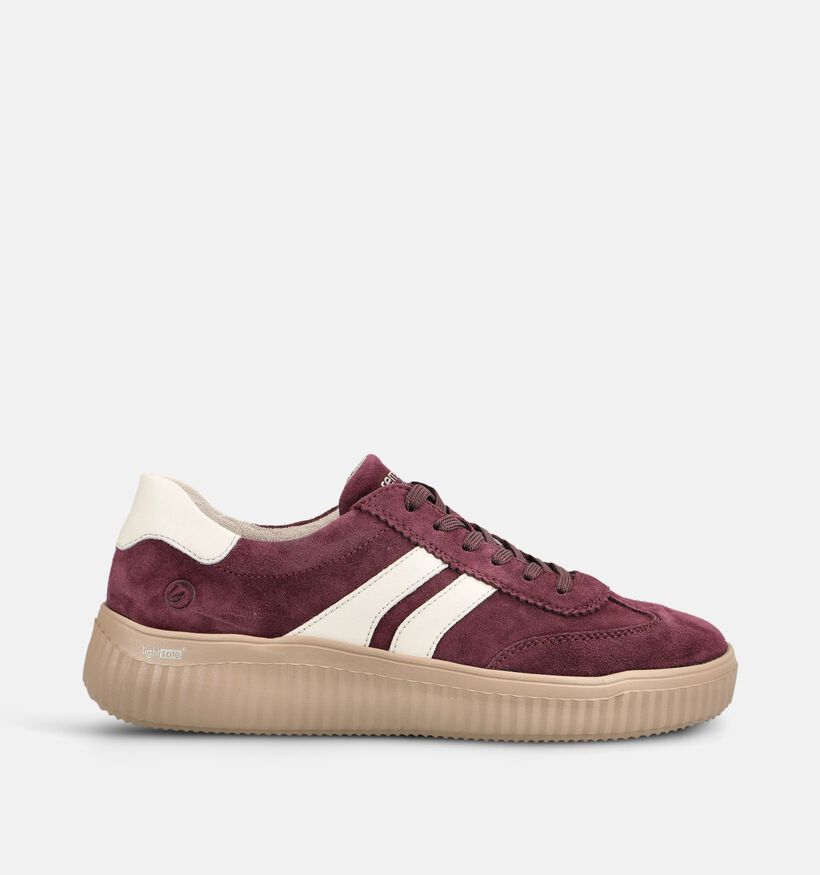 Remonte Bordeaux Lage Sneakers voor dames (376600) - geschikt voor steunzolen
