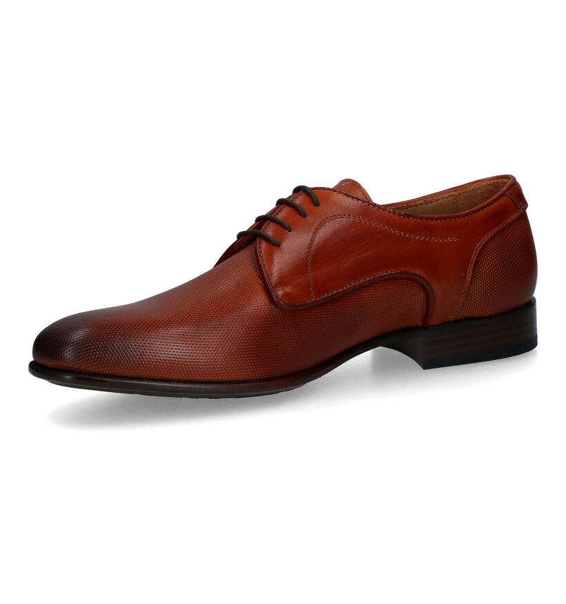 Via Borgo Cognac Geklede Veterschoenen voor heren (325436)