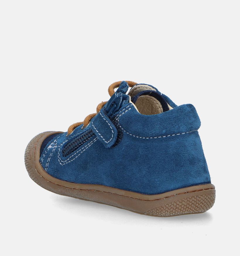 Naturino Cocoon Blauwe Babyschoenen voor jongens, meisjes (347661) - geschikt voor steunzolen