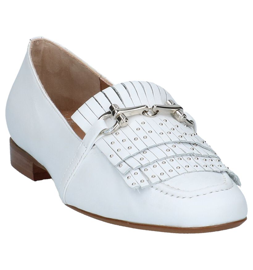 Witte Mocassins met Franjes Pedro Miralles, , pdp