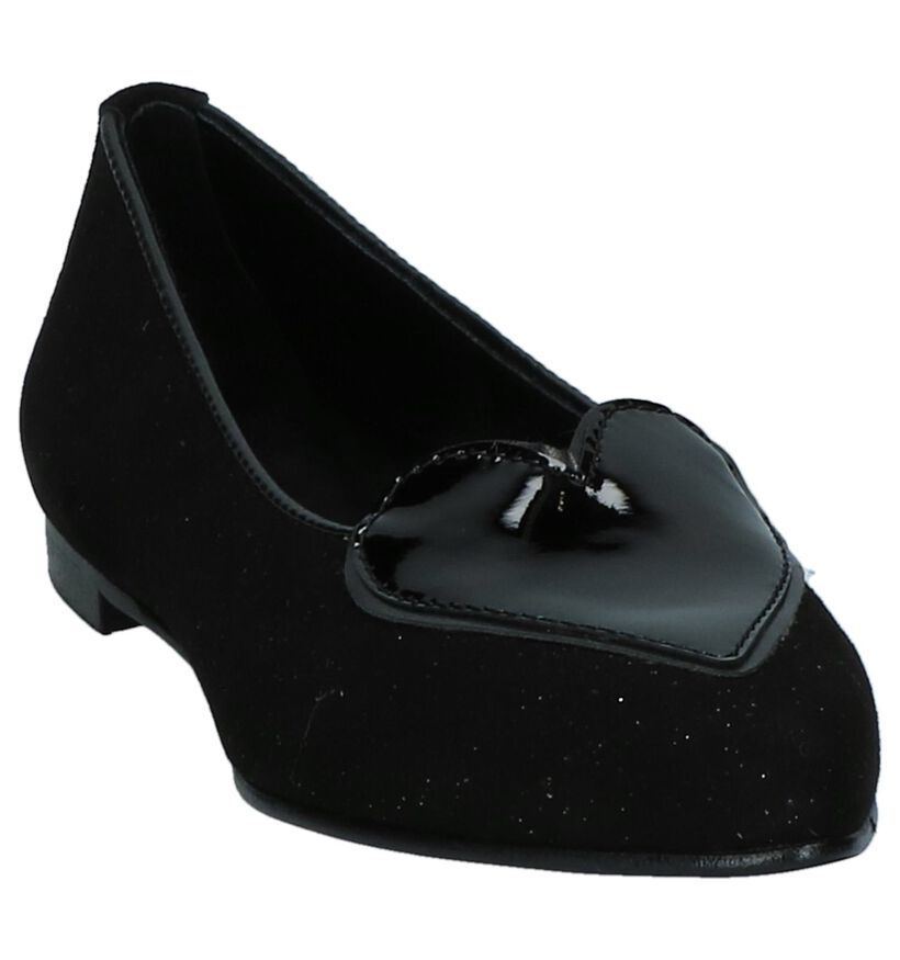 Love Zwarte Loafers met Hartje in lakleer (231314)