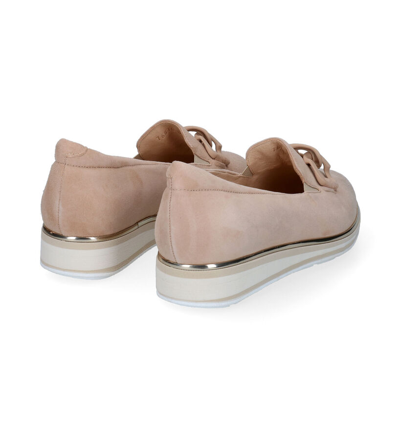 Softwaves Chaussures à enfiler en Beige foncé en daim (308390)