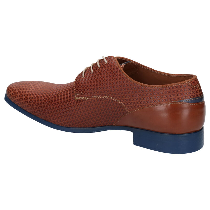 Ambiorix Duomo Cognac Geklede Veterschoenen in leer (274881)