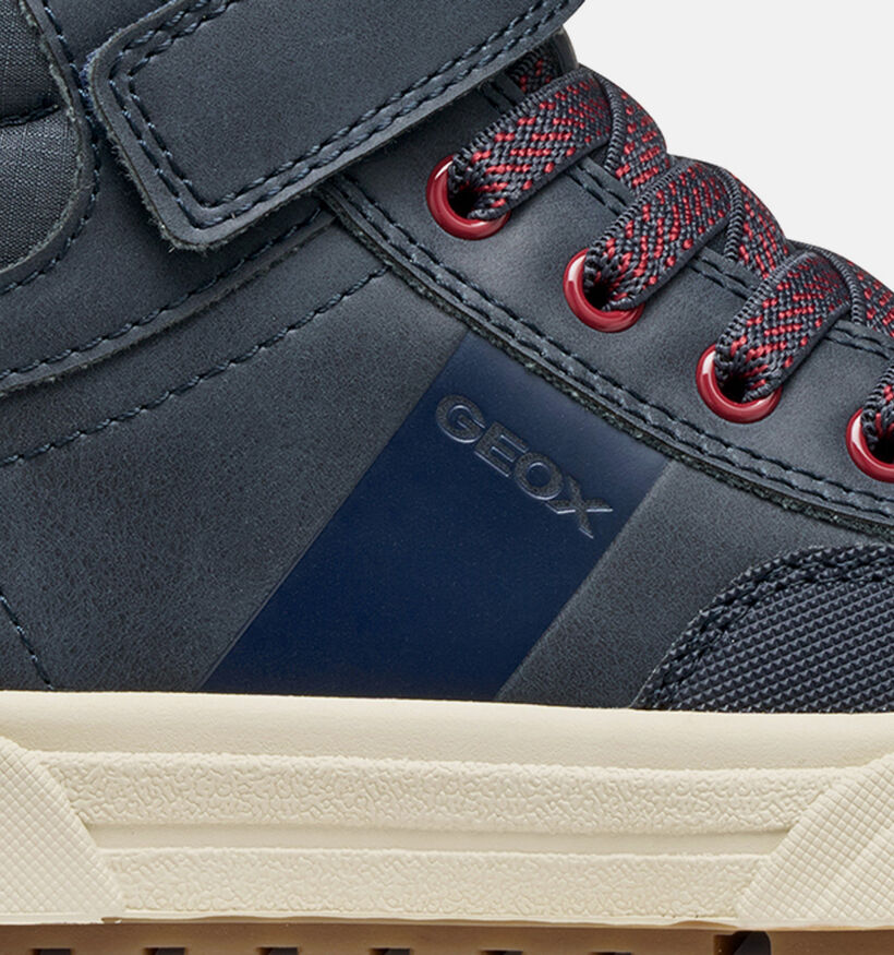 Geox Weemble Baskets montantes en Bleu fonc&eacute; pour gar&ccedil;ons (376239) - pour semelles orthop&eacute;diques