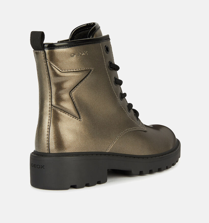 Geox Casey Gouden Veterboots voor meisjes (360347) - geschikt voor steunzolen