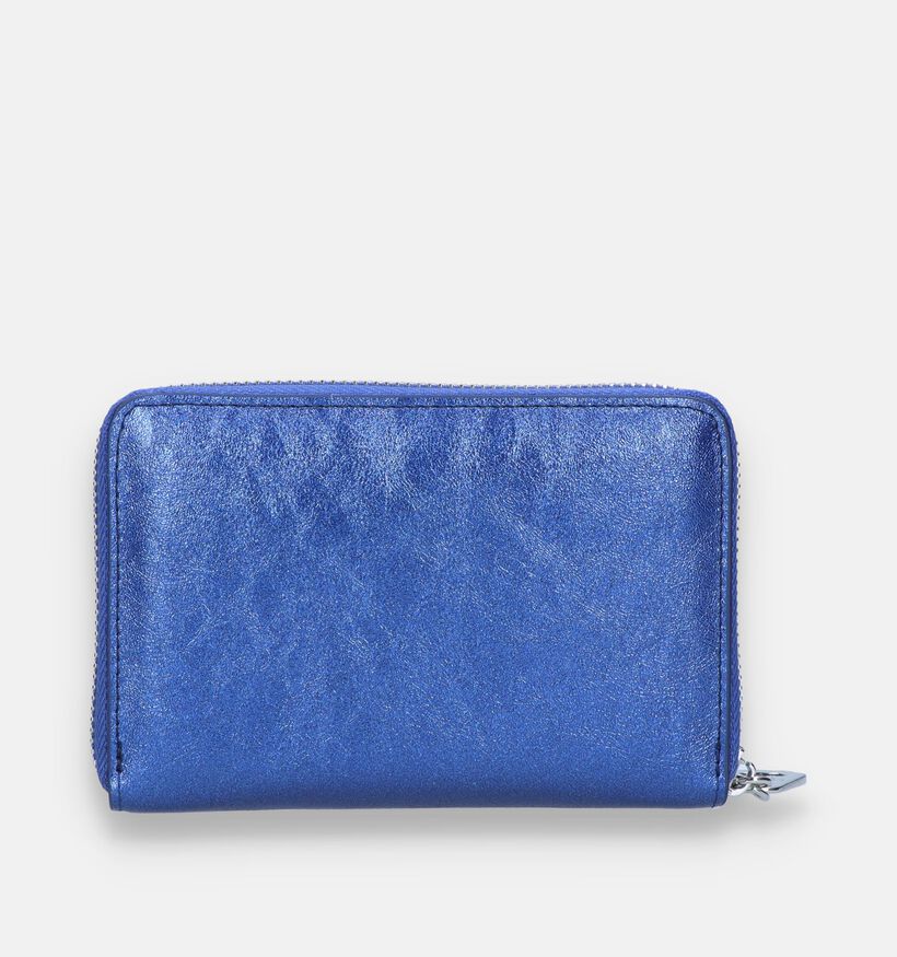 Laurent David Nos 001 Porte-monnaie zippé en Bleu pour femmes (337360)