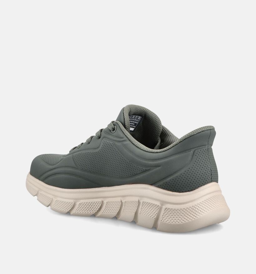 Skechers Bobs Sport B Flex Kakigroene Slip-ons voor heren (375662)