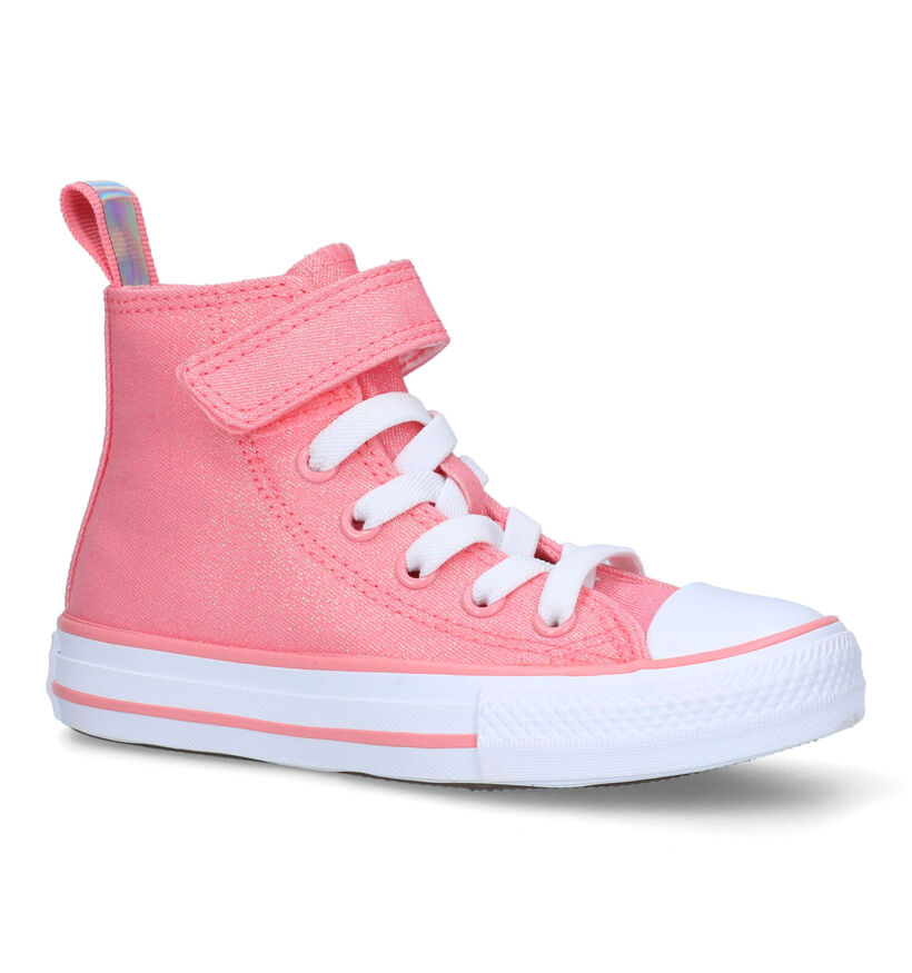 Converse Chuck Taylor All Star 1V Easy On Baskets en Rose pour filles (325486)