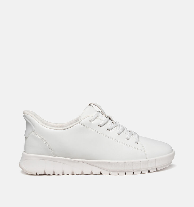 Geox Flextride Plus Baskets casual en Blanc pour femmes (368168) - pour semelles orthop&eacute;diques