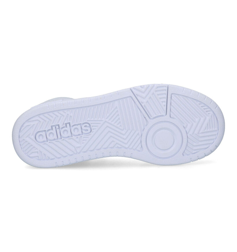 adidas Hoops mid 3.0 Witte Sneakers voor jongens, meisjes (324164)