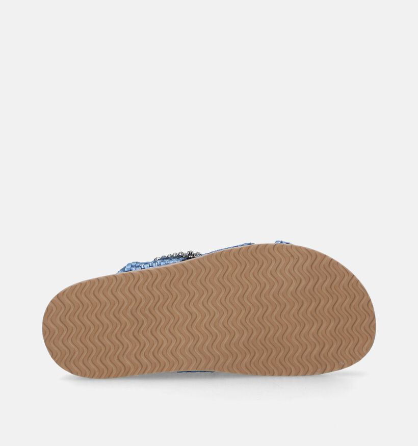 Inuovo Blauwe Metallic Slippers voor dames (341523)