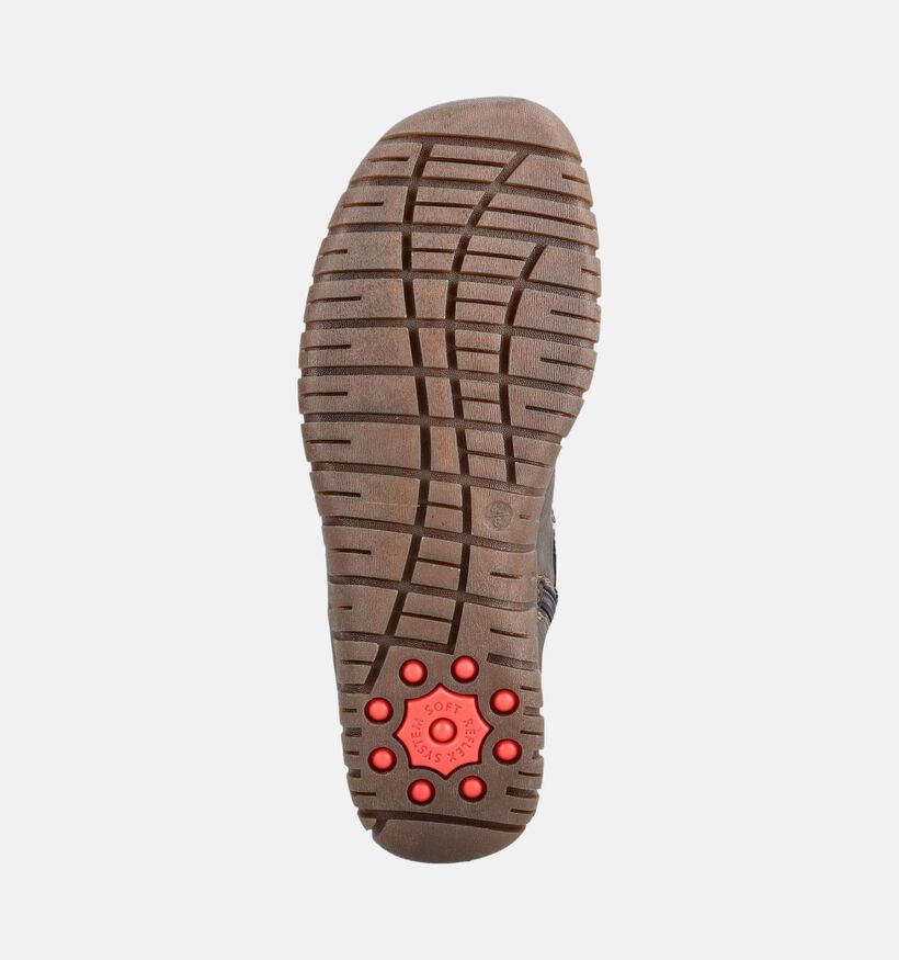Relife Donkerbruin Boots met Veter en Rits voor heren (377672) - geschikt voor steunzolen