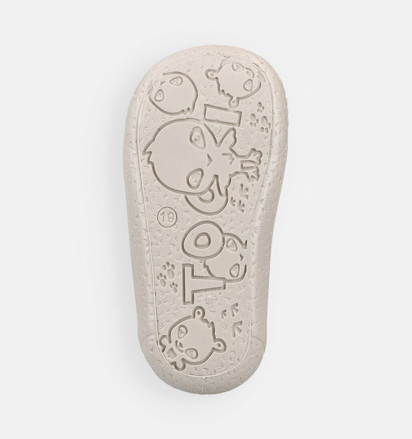 Milo & Mila Pantoufles pour b&eacute;b&eacute; en Beige pour filles (380977) - pour semelles orthop&eacute;diques