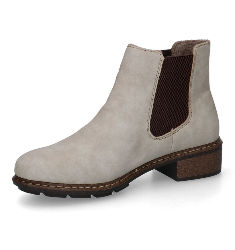 Rieker Bottines Chelsea en Écru en simili cuir (315957)